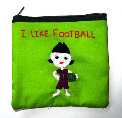 "Chalee" Small Hand Embroidered Pouches by Hmong Youth in Laos