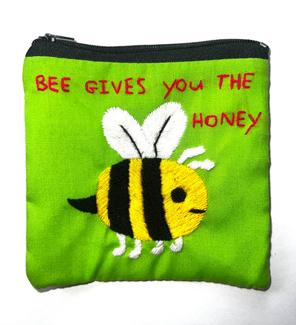 "Chalee" Small Hand Embroidered Pouches by Hmong Youth in Laos