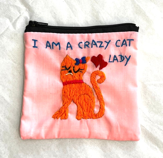 "Chalee" Small Hand Embroidered Pouches by Hmong Youth in Laos
