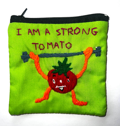 "Chalee" Small Hand Embroidered Pouches by Hmong Youth in Laos