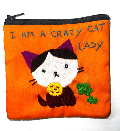 "Chalee" Small Hand Embroidered Pouches by Hmong Youth in Laos