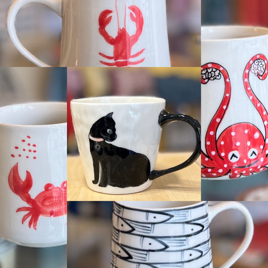 Hand Painted Mugs, from Vietnam