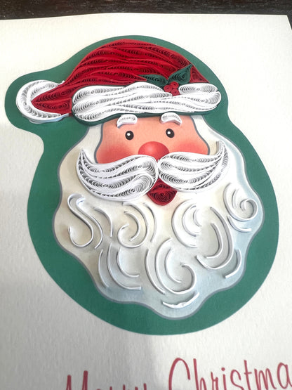Quilling Cards for Christmas, handmade with strips of paper