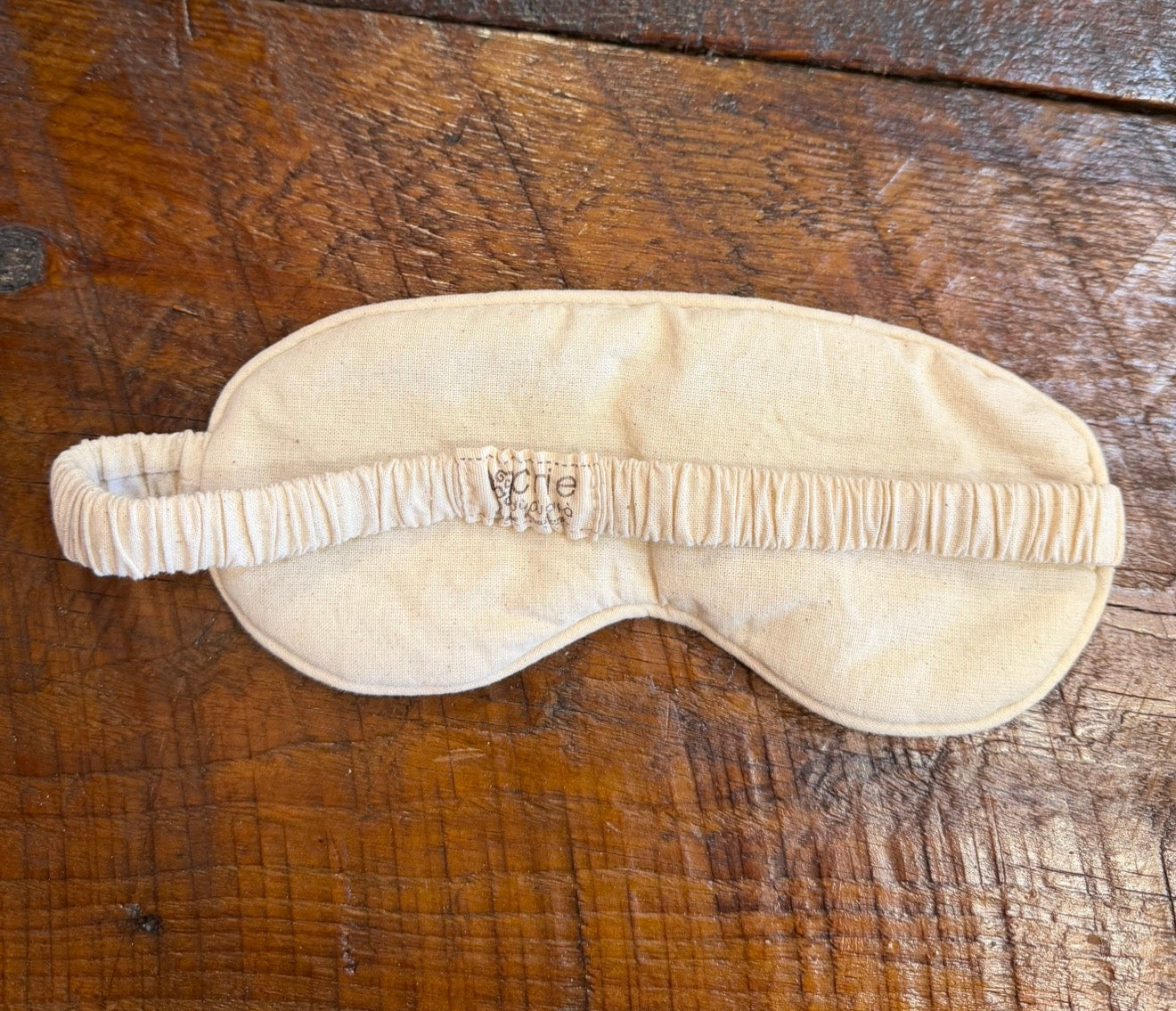“Chie” Eye Mask, handwoven cotton w/ small diamonds pattern