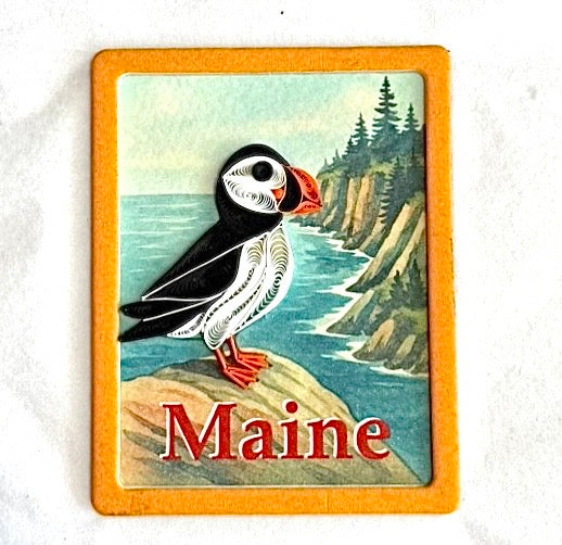 Quilling Magnets of Maine, rectangle-style, in 6 designs