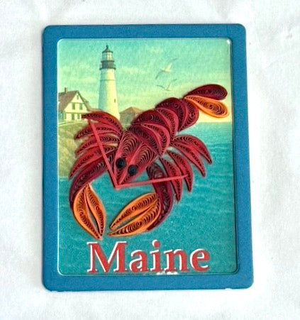 Quilling Magnets of Maine, rectangle-style, in 6 designs