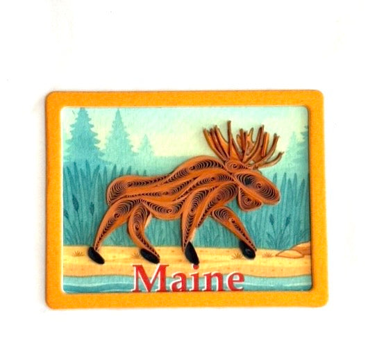 Quilling Magnets of Maine, rectangle-style, in 6 designs