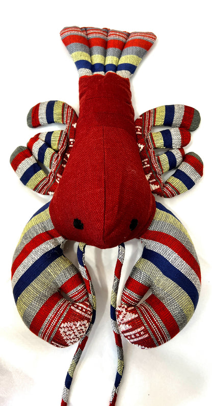 "Maine Lobstah" Stuffed Lobsters, handmade with handwoven cotton by the White Thai of Vietnam