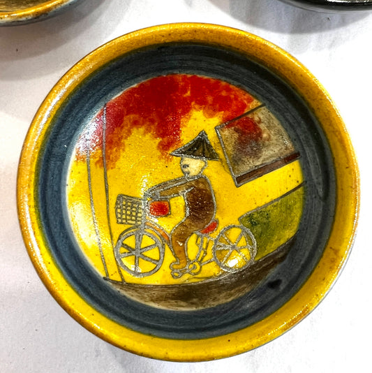 Stoneware Bowls (online only), hand painted in Vietnam ~4" diameter