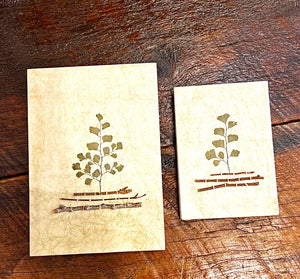 "Flower Leaf Grass" Journals, handmade with natural materials and dyes