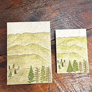 "Flower Leaf Grass" Journals, handmade with natural materials and dyes