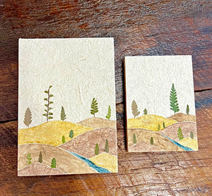 "Flower Leaf Grass" Journals, handmade with natural materials and dyes