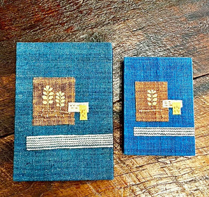 "Flower Leaf Grass" Journals, handmade with natural materials and dyes