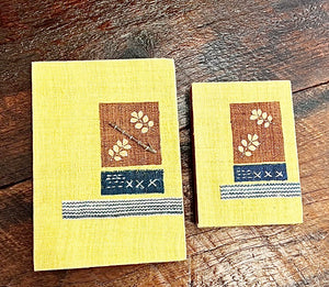 "Flower Leaf Grass" Journals, handmade with natural materials and dyes