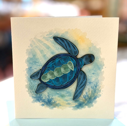 Quilling- "Turtle" Card and Magnet