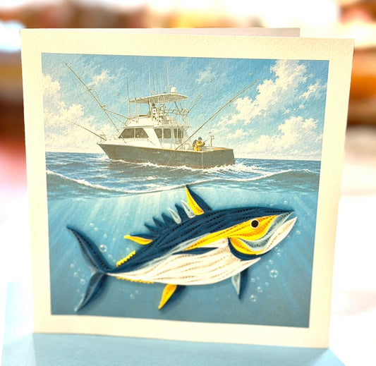 Quilling- "Tuna Fish" Card and Magnet