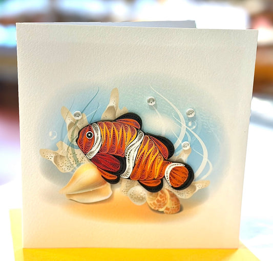 Quilling- "Tropical Fish" Card and Magnet