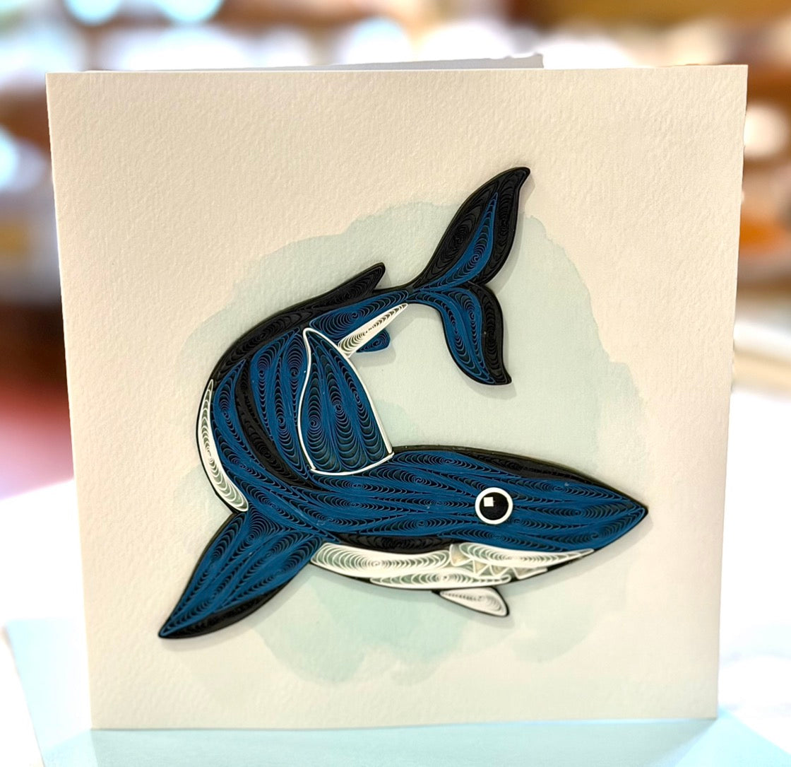 Quilling- "Shark" Card and Magnet