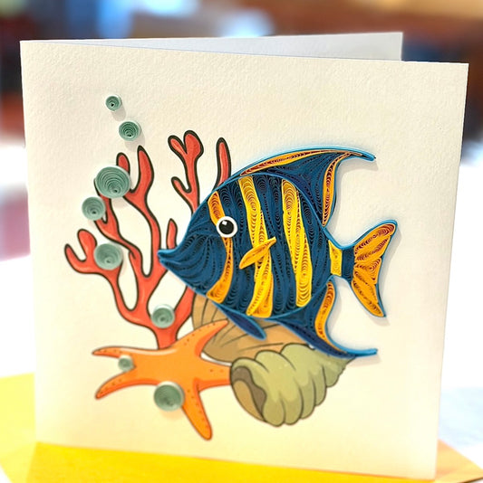 Quilling- "Angelfish" Card and Magnet