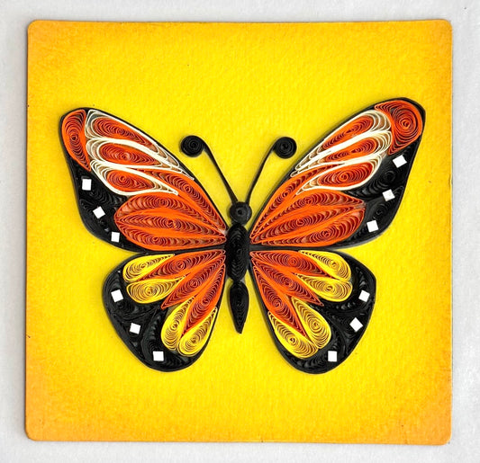 Quilling- "Butterfly" Card and Magnet