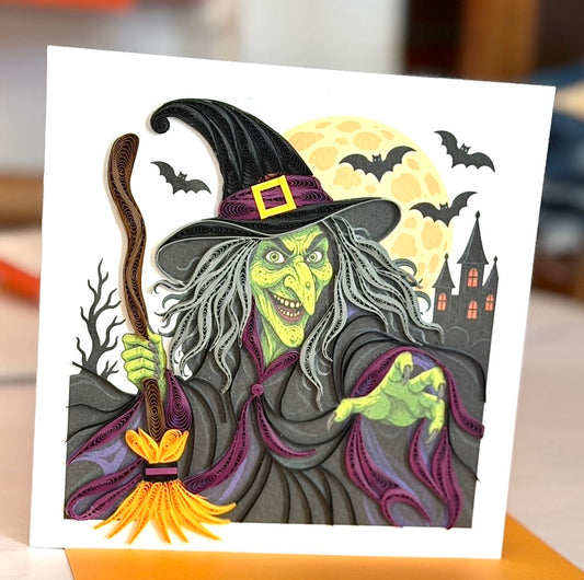 Quilling- "Witch" Card and Magnet COMING SOON