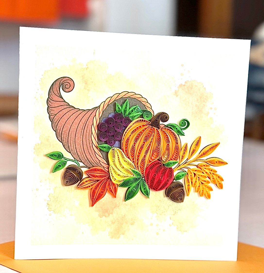 Quilling- "Cornucopia" Card and Magnet COMING SOON