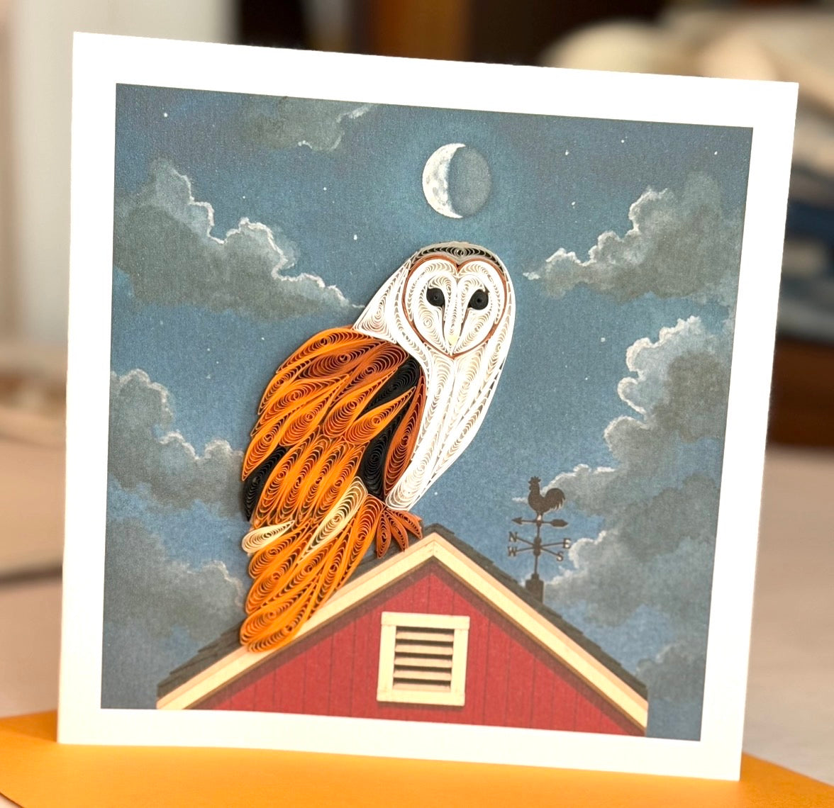 Quilling- "Barn Owl" Card and Magnet COMING SOON
