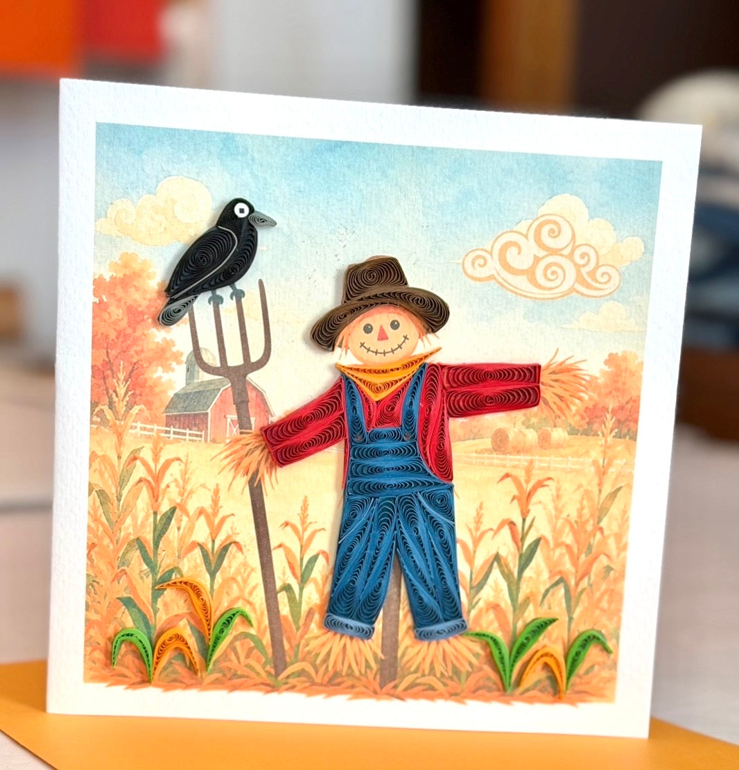 Quilling- "Scarecrow?" Card and Magnet COMING SOON