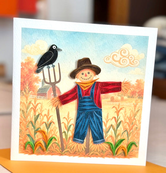 Quilling- "Scarecrow?" Card and Magnet COMING SOON