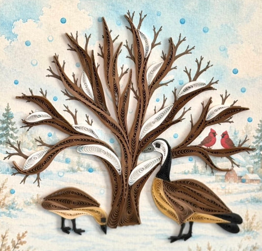 Quilling- "Canada Geese" Card and Magnet COMING SOON