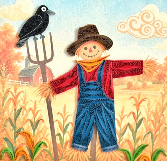 Quilling- "Scarecrow?" Card and Magnet COMING SOON