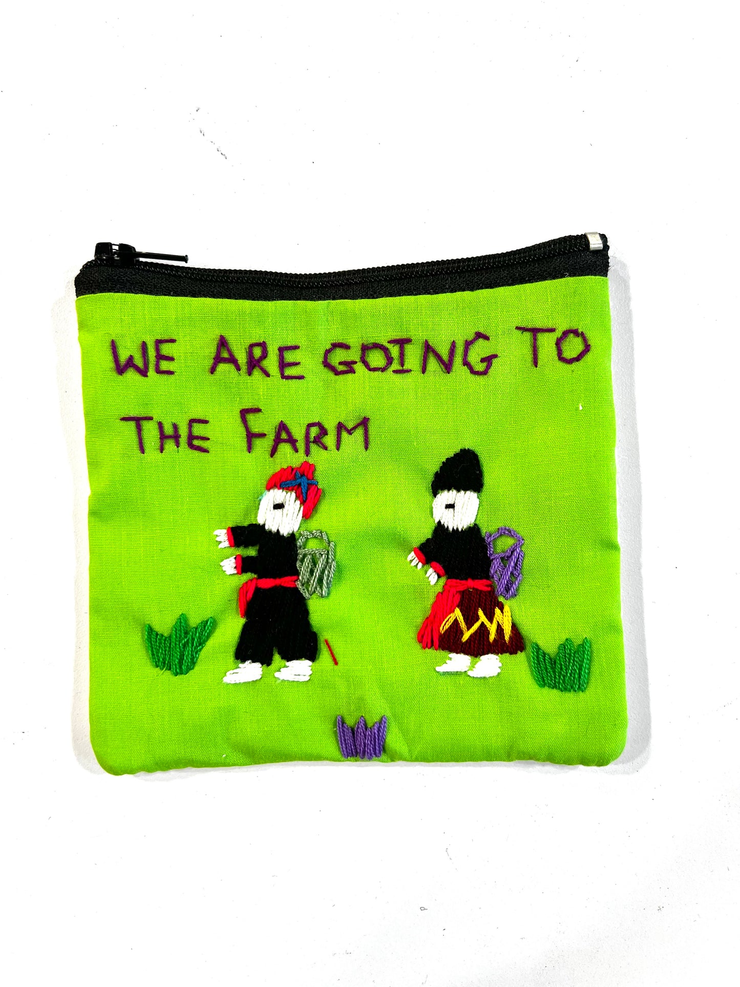 "Chalee" Small Hand Embroidered Pouches by Hmong Youth in Laos