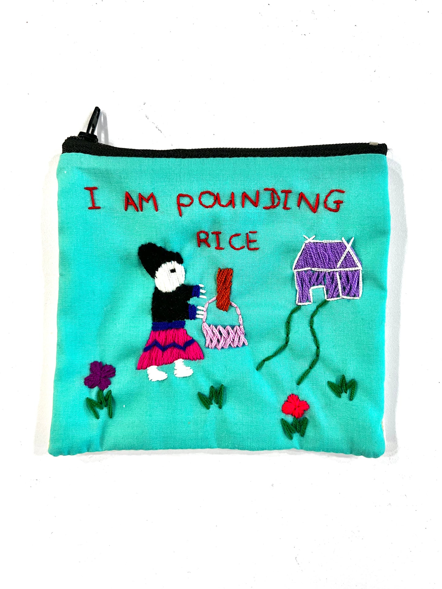 "Chalee" Small Hand Embroidered Pouches by Hmong Youth in Laos