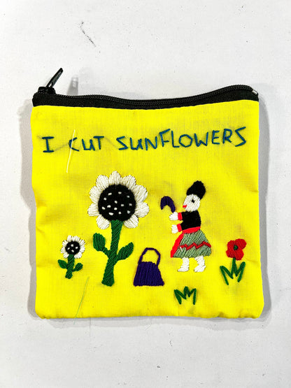 "Chalee" Small Hand Embroidered Pouches by Hmong Youth in Laos