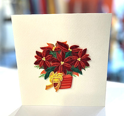 Holiday Quilling Cards, handmade with strips of paper in Vietnam