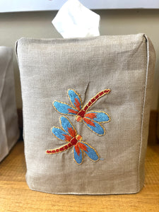 Hand Embroidered Tissue Box Covers