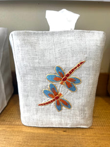 Hand Embroidered Tissue Box Covers