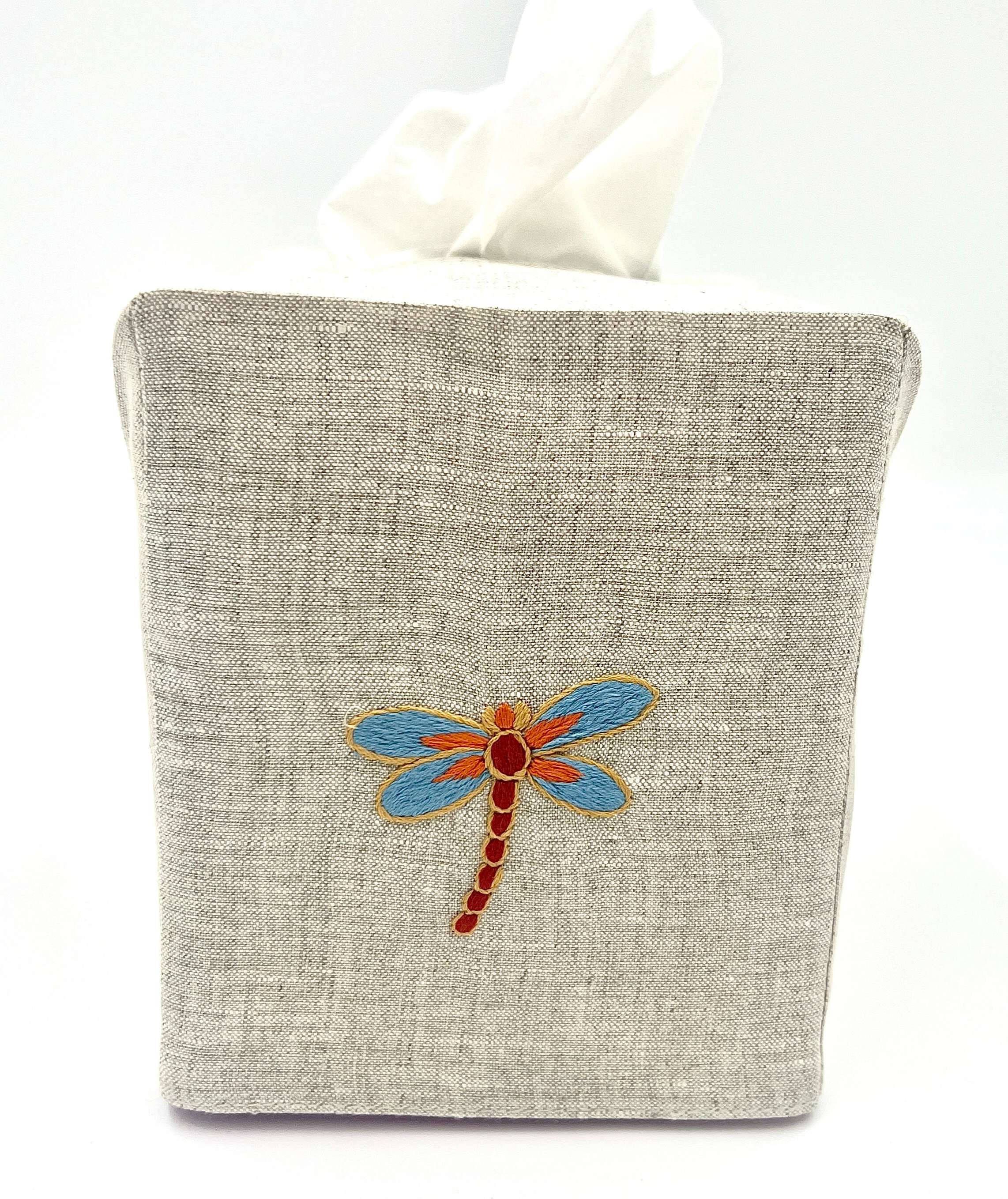 Hand Embroidered Tissue Box Covers