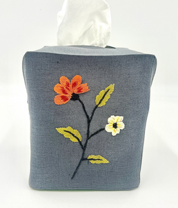 Hand Embroidered Tissue Box Covers