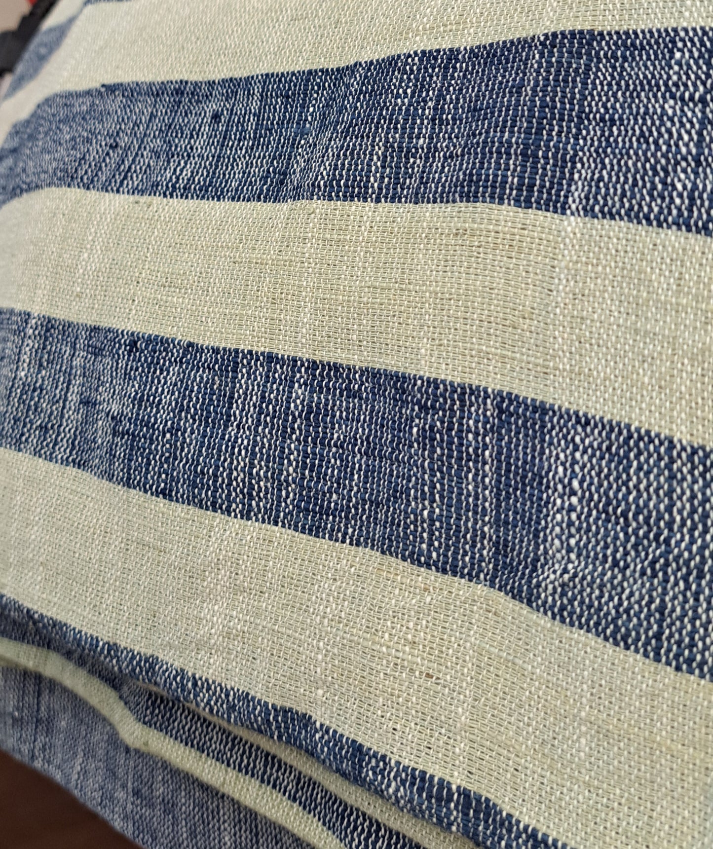 "Simone" Striped Lightweight Tote, Handwoven Lao Cotton, shoulder totes