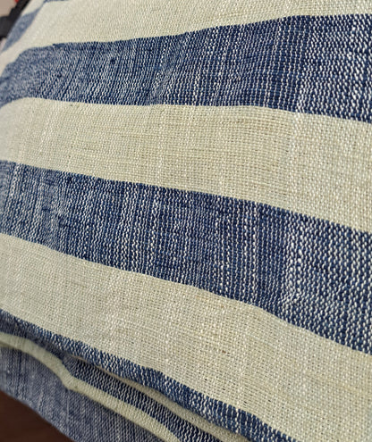 "Simone" Striped Lightweight Tote, Handwoven Lao Cotton, shoulder totes