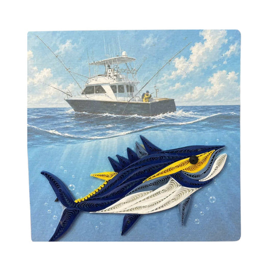 Quilling- "Tuna Fish" Card and Magnet