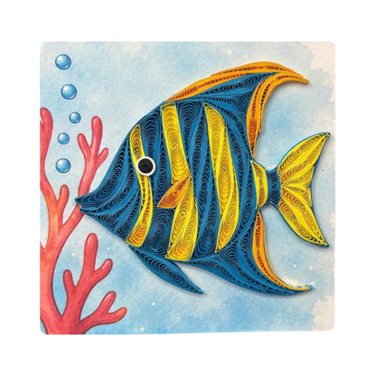Quilling- "Angelfish" Card and Magnet