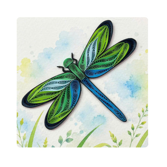 Quilling- "Dragonfly" Card and Magnet