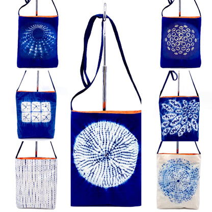 "Shibori" Cross Body Bags