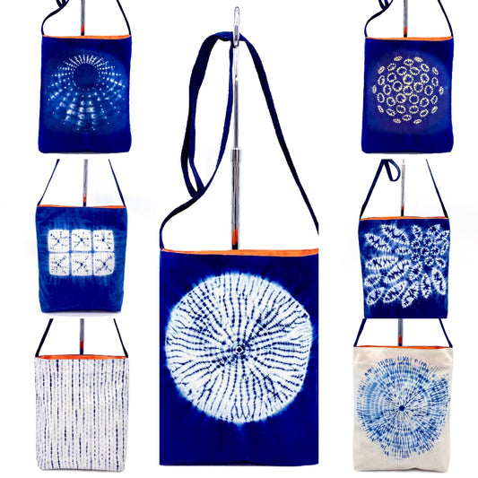 "Shibori" Cross Body Bags