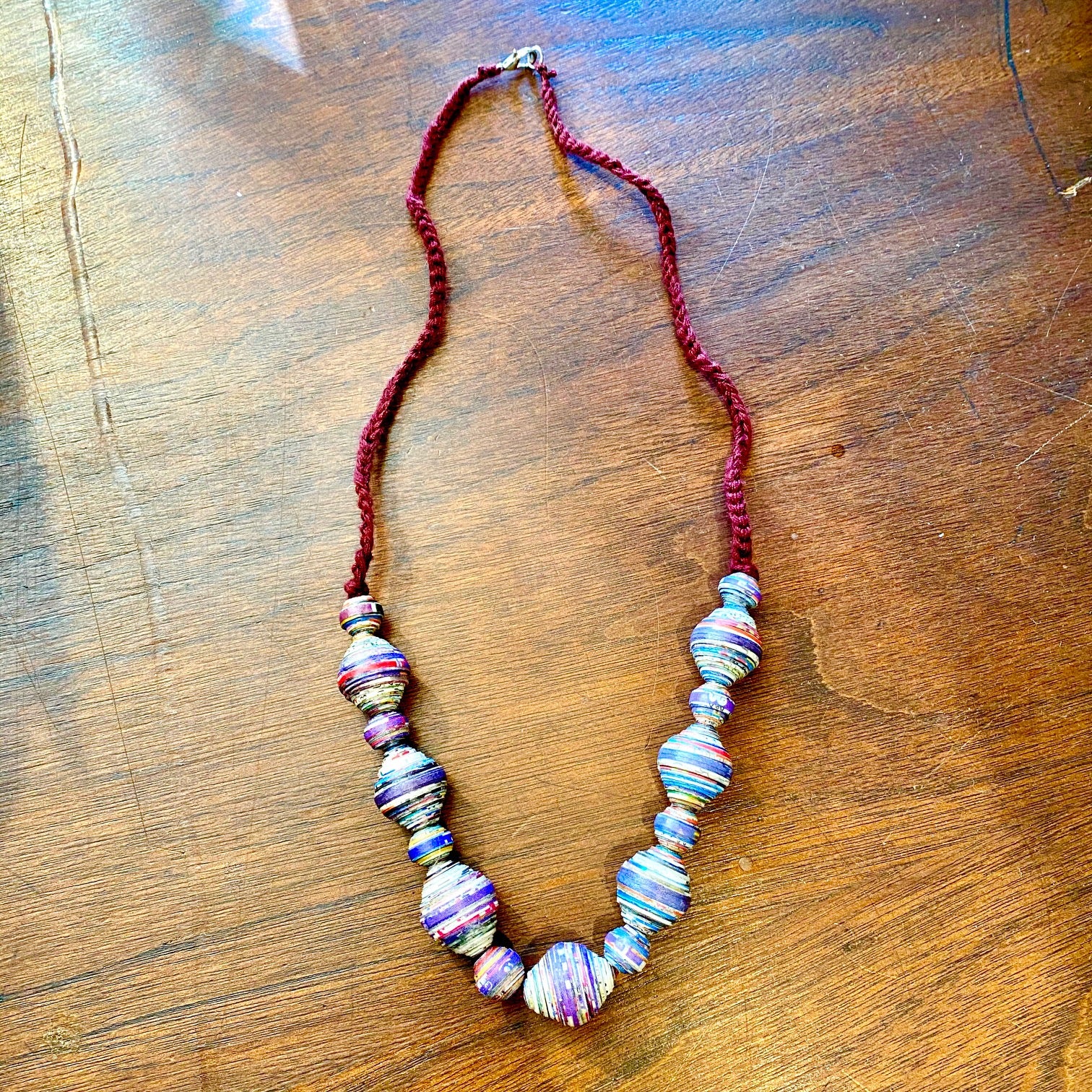 Recycled Paper Necklace from the Lao Disabled Women's Center