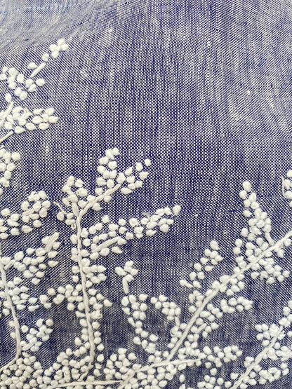 "Botanicals" Aprons, hand embroidered linen or cotton