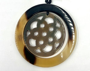 Water Buffalo Horn Pendant Necklace