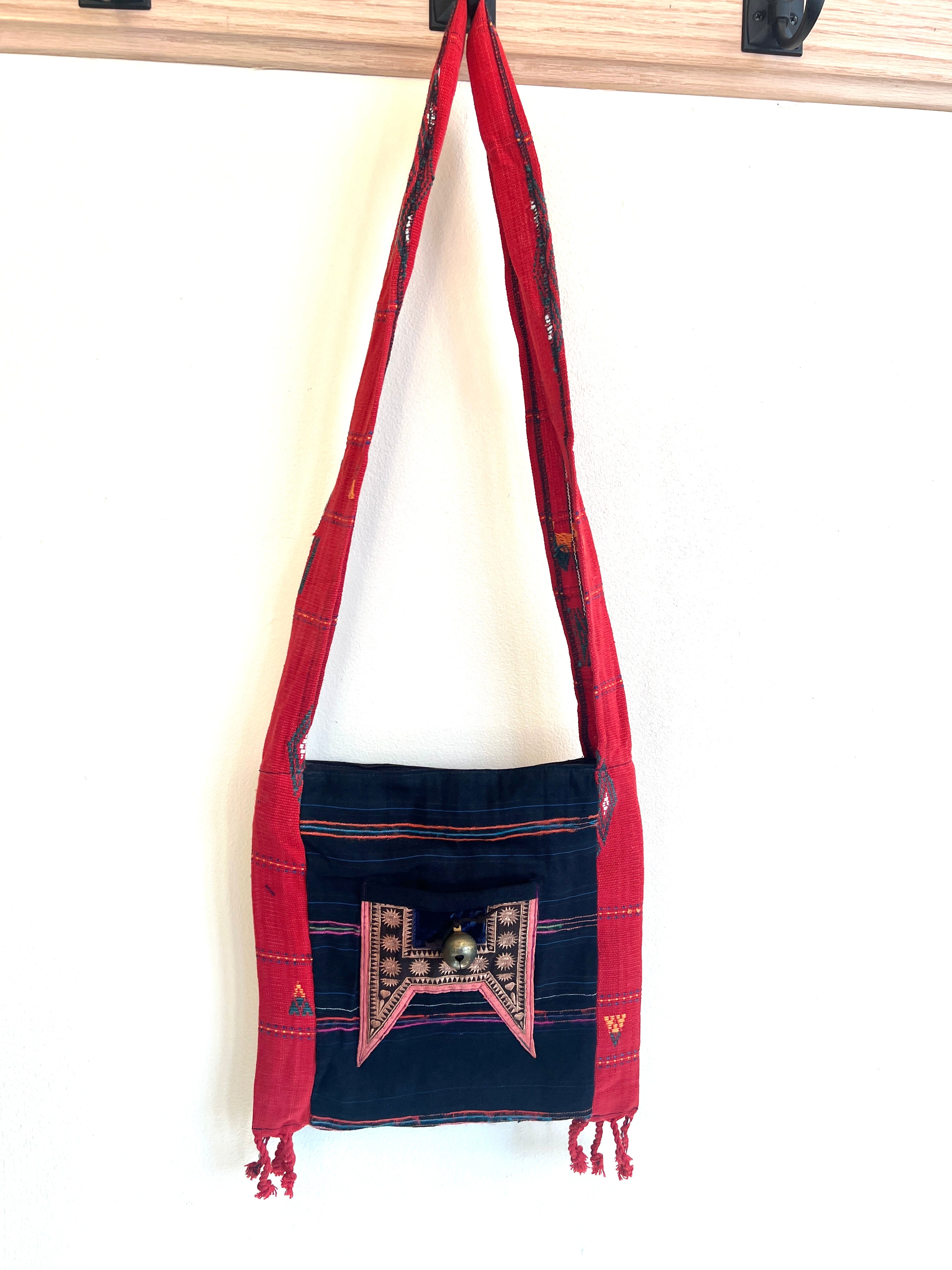 “Mekong” #10 Vintage Fabric Sm Cross Body Bag